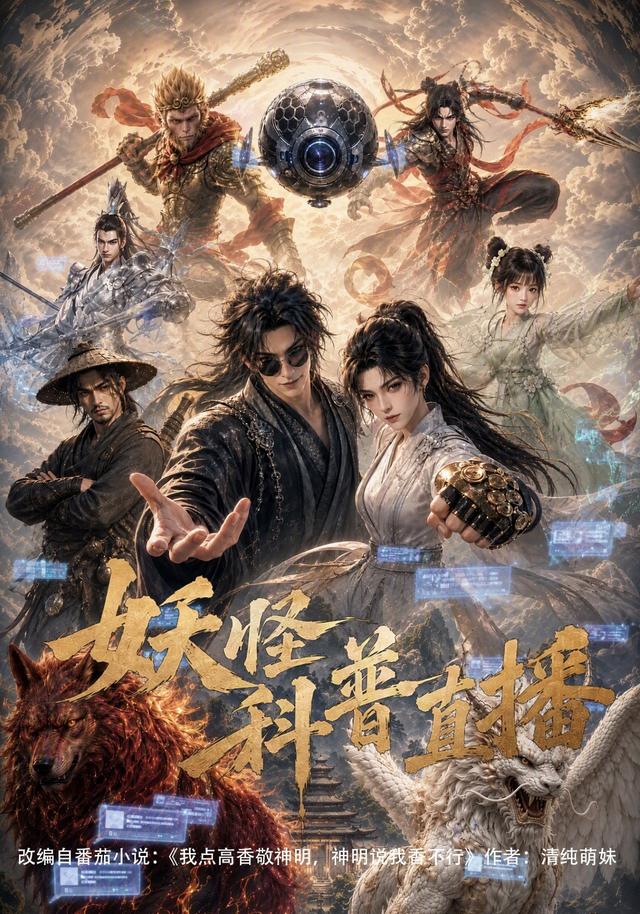 妖怪科普直播海报
