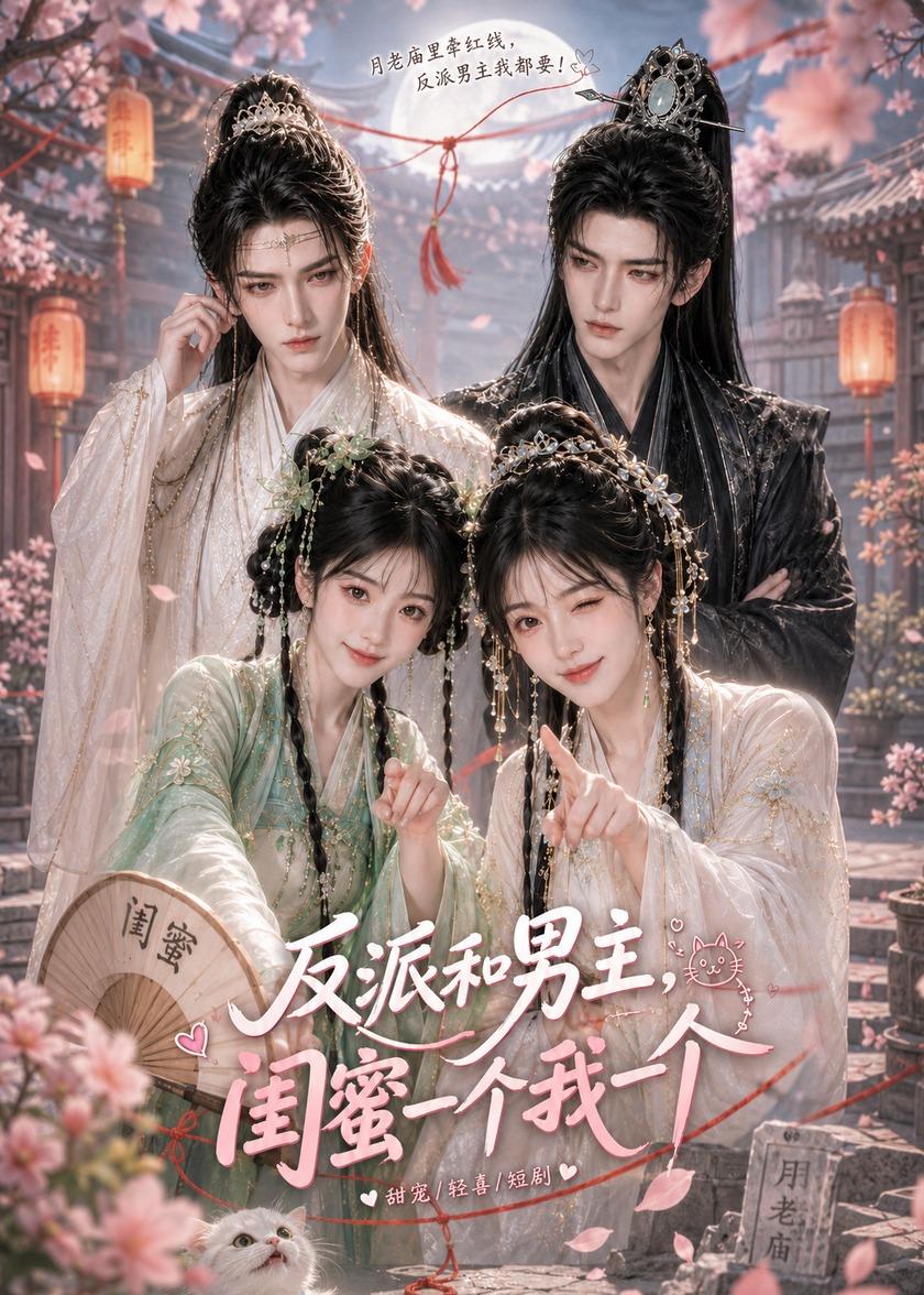 反派和男主，闺蜜一个我一个海报