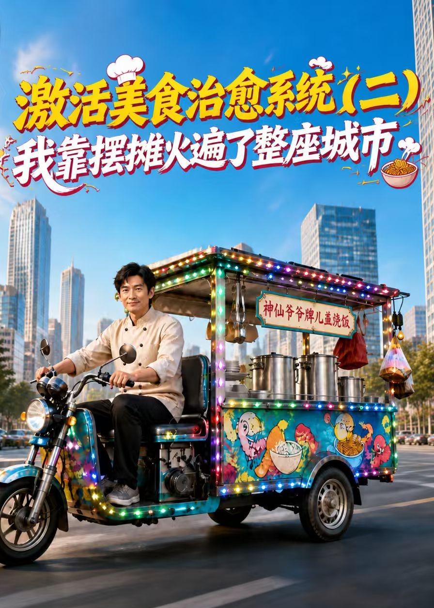 激活美食治愈系统我靠摆摊火遍了整座城市二海报
